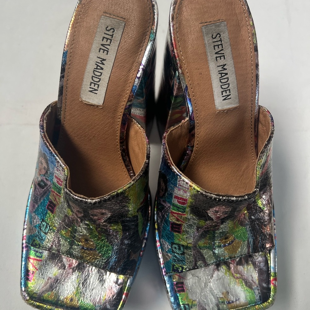 Steve Madden Clog platforms shoes size 6.5 - Picture 4 of 16